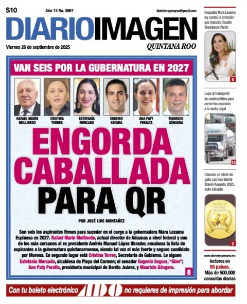 Portada de Diario Imagen Quintana Roo