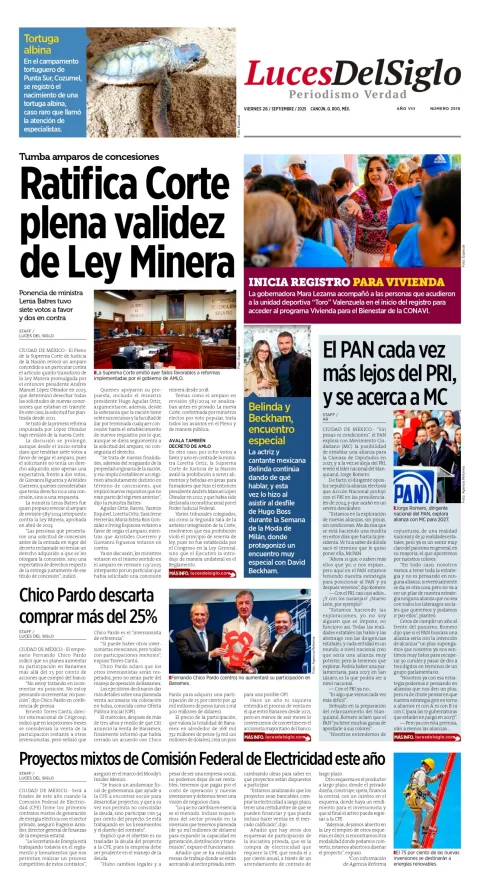 Portada de Luces del Siglo