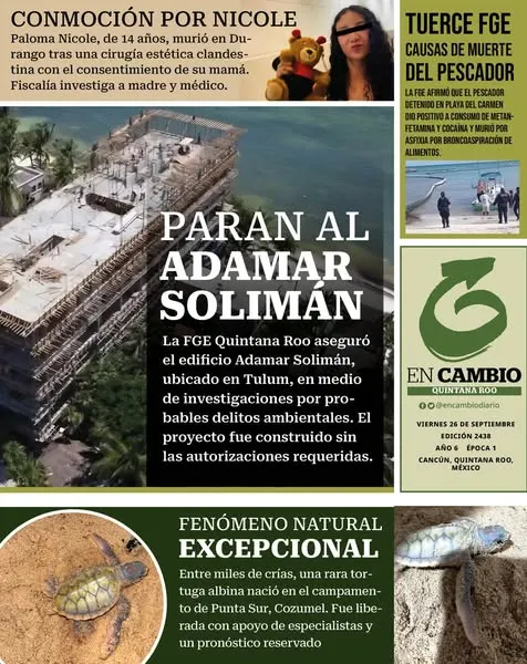 Portada de En Cambio - Quintana Roo (contraportada)