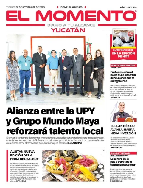 Portada de El Momento Yucatan