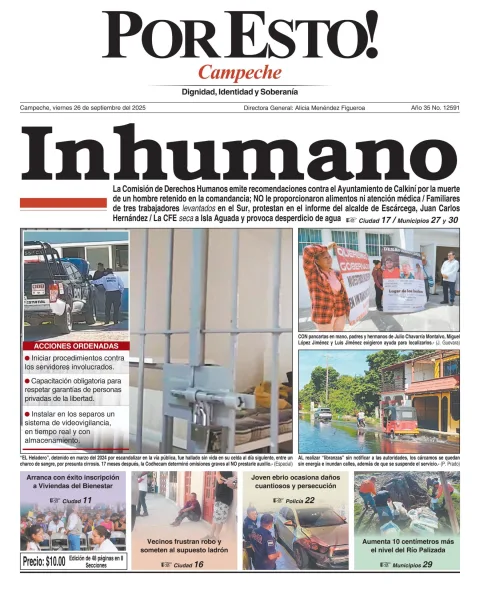 Portada de Por Esto (campeche)