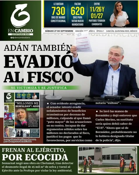 Portada de En Cambio - Quintana Roo (portada)