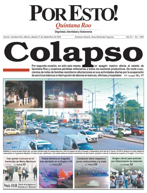 Portada de Por Esto (quintana Roo Cancun)