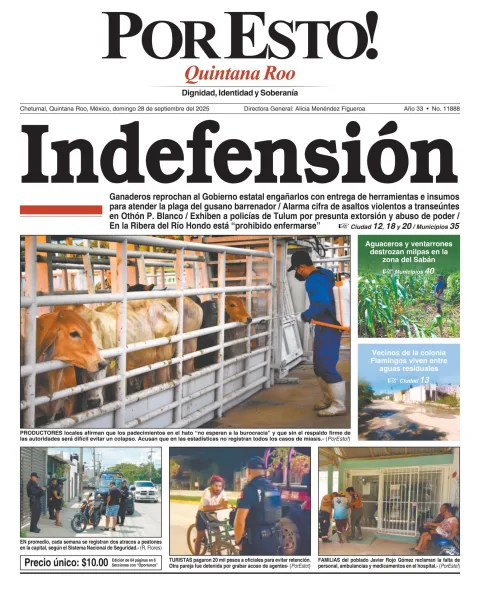 Portada de Por Esto (quintana Roo Chetumal)
