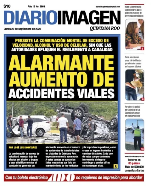 Portada de Diario Imagen Quintana Roo