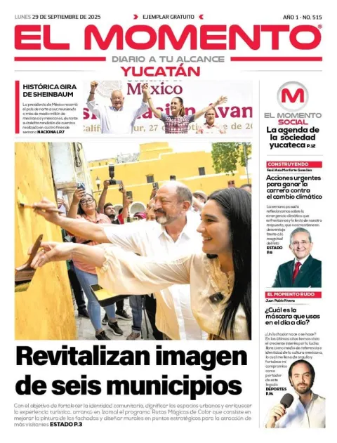 Portada de El Momento Yucatan