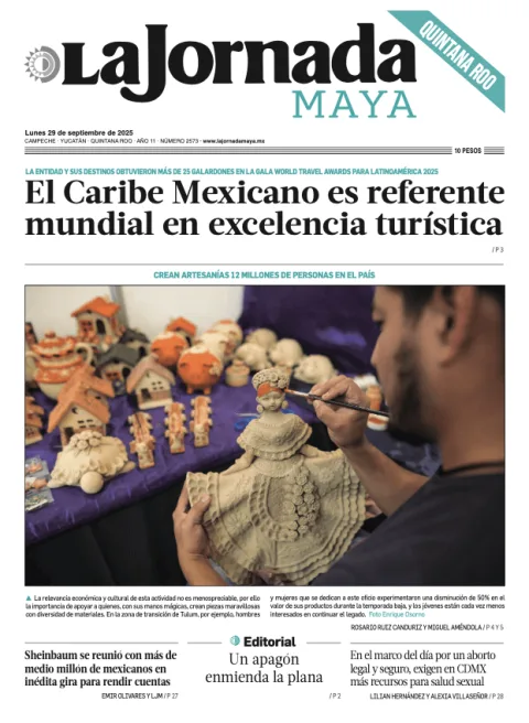 Portada de La Jornada Maya Quintana Roo