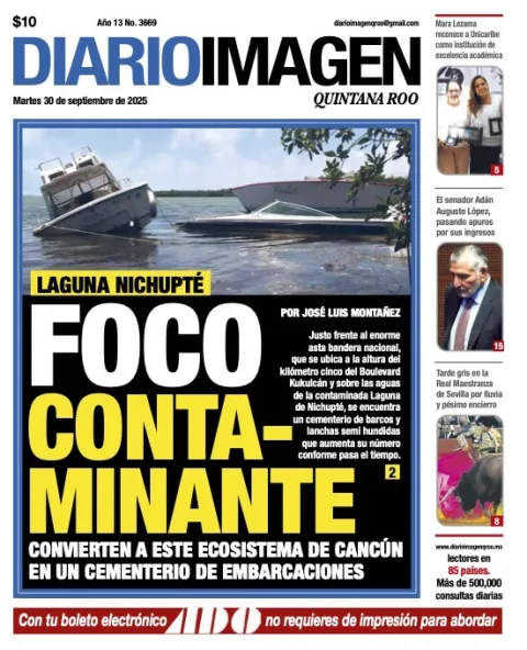 Portada de Diario Imagen Quintana Roo
