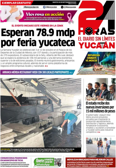 Portada de 24 Horas Yucatan