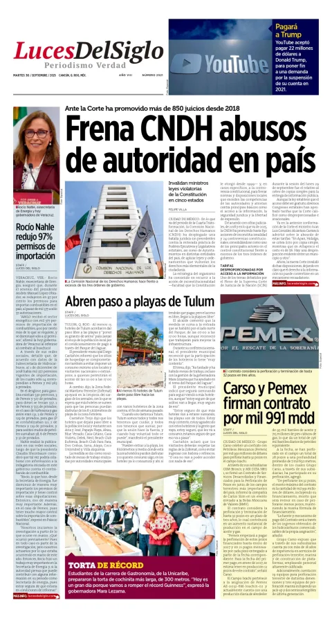 Portada de Luces del Siglo