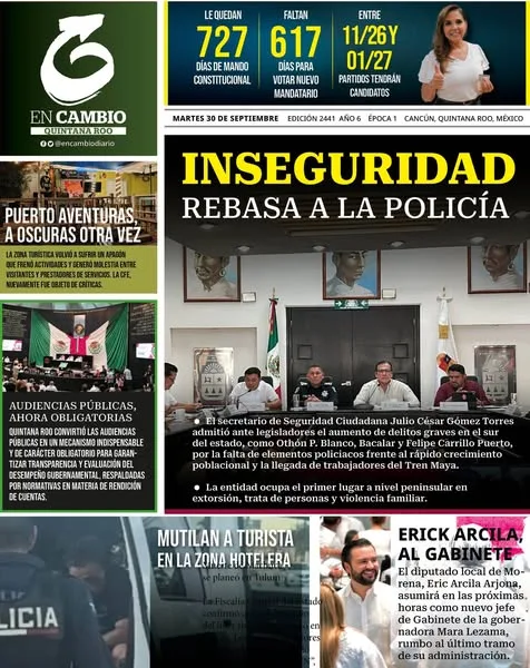 Portada de En Cambio - Quintana Roo (portada)