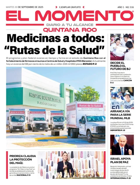 Portada de El Momento Quintana Roo