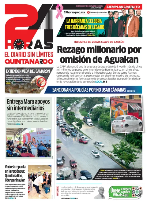 Portada de 24 Horas Quintana Roo