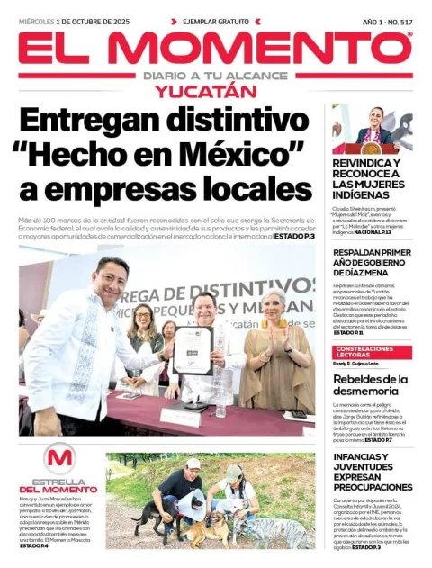 Portada de El Momento Yucatan