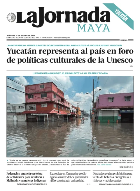 Portada de La Jornada Maya Yucatán