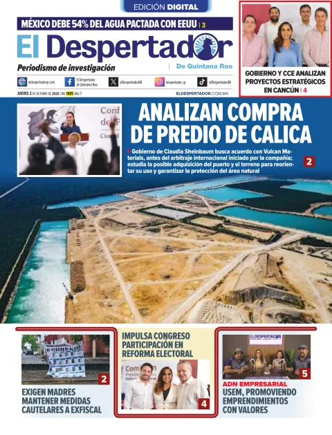 Portada de El Despertador de Quintana Roo