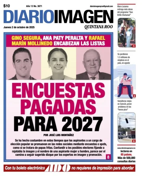 Portada de Diario Imagen Quintana Roo