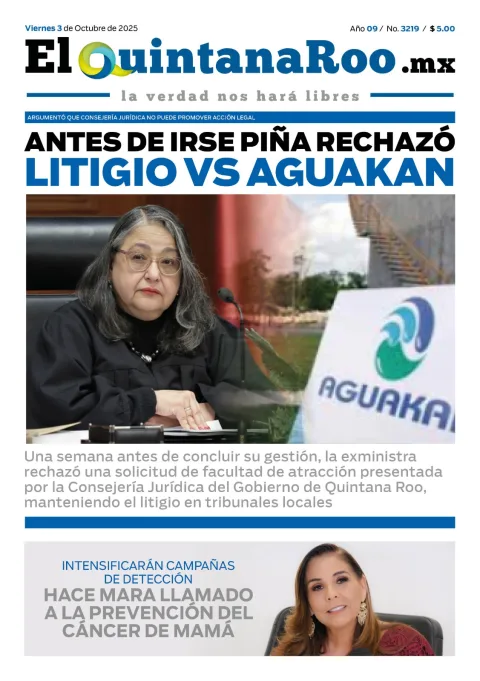 Portada de El Quintana Roo (portada)