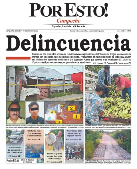 Portada de Por Esto (campeche)