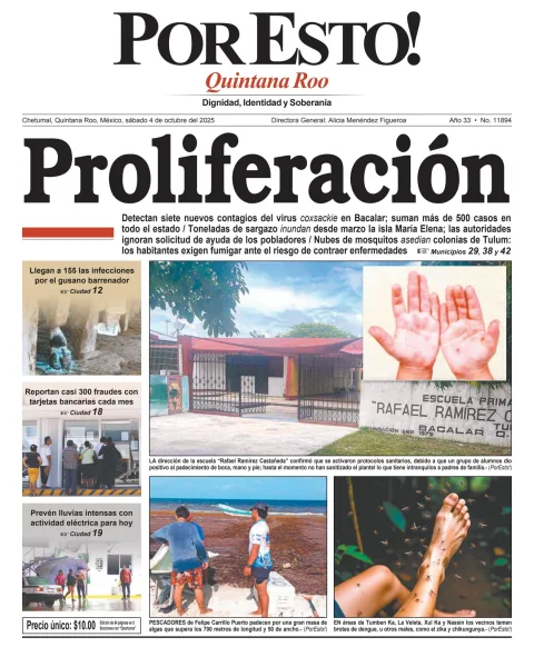 Portada de Por Esto (quintana Roo Chetumal)