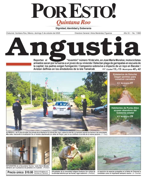 Portada de Por Esto (quintana Roo Chetumal)