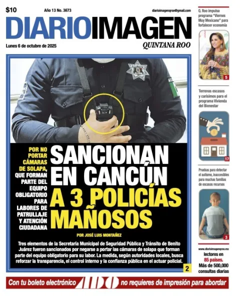 Portada de Diario Imagen Quintana Roo