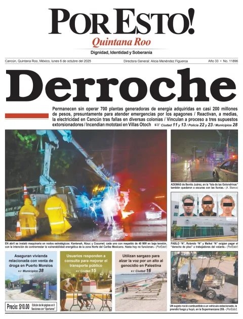 Portada de Por Esto (quintana Roo Cancun)