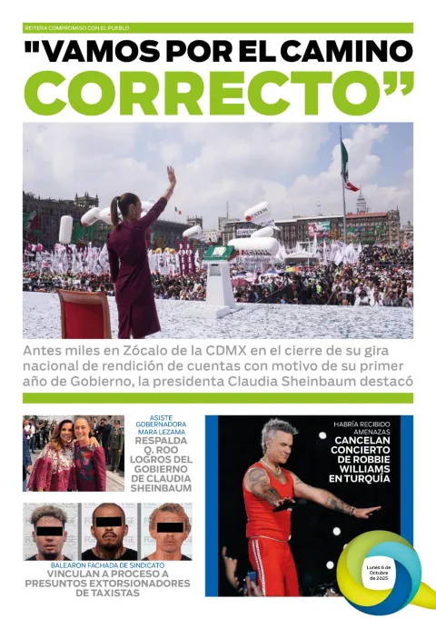 Portada de El Quintana Roo (contraportada)
