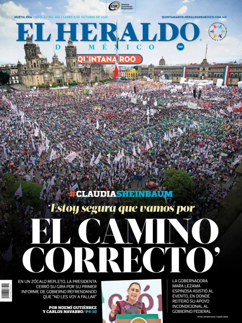 Portada de El Heraldo de Mexico - Quintana Roo