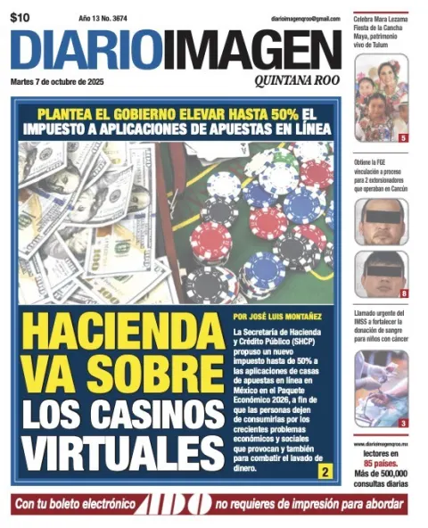 Portada de Diario Imagen Quintana Roo