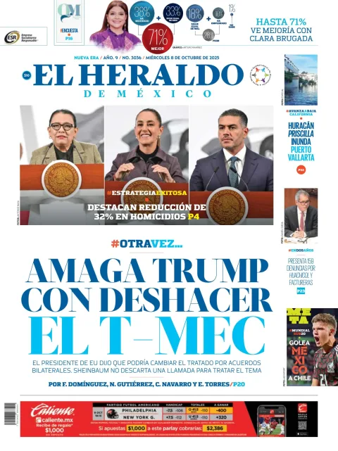 Portada de El Heraldo de Mexico
