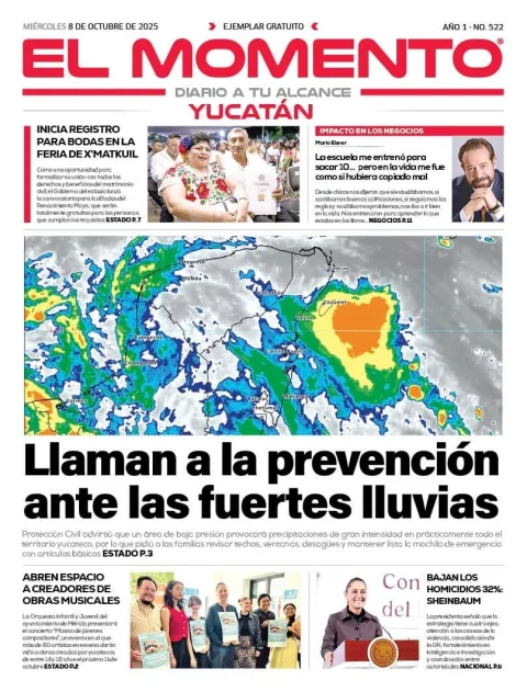 Portada de El Momento Yucatan