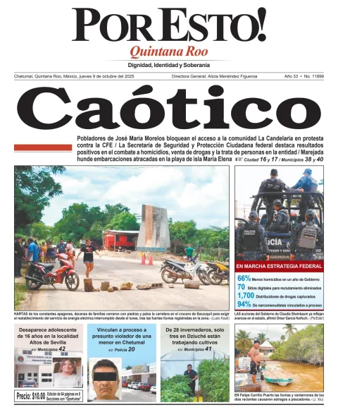 Portada de Por Esto (quintana Roo Chetumal)