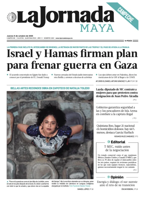 Portada de La Jornada Maya Campeche