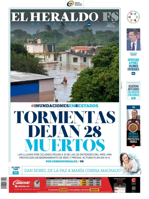 Portada de El Heraldo de Mexico