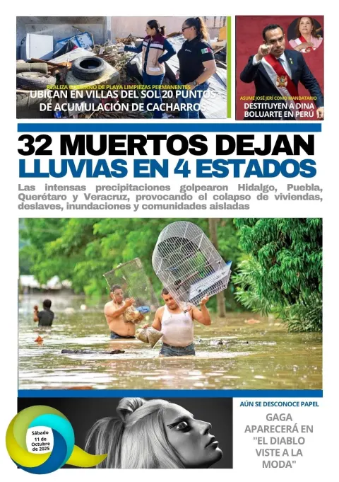 Portada de El Quintana Roo (contraportada)
