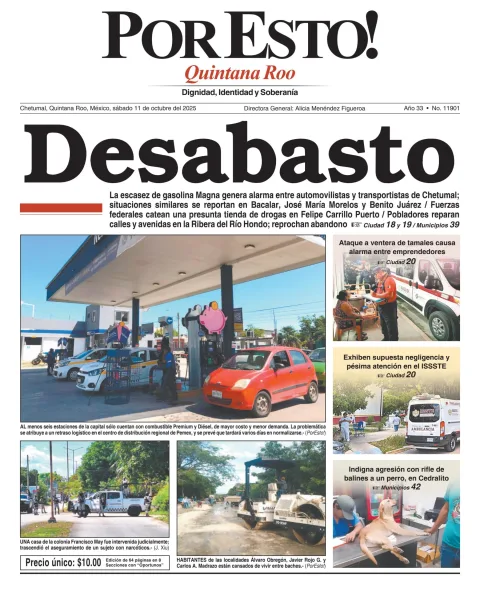 Portada de Por Esto (quintana Roo Chetumal)