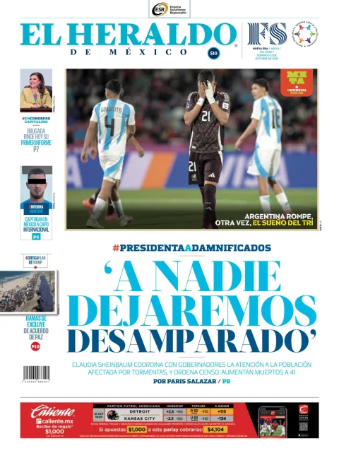 Portada de El Heraldo de Mexico