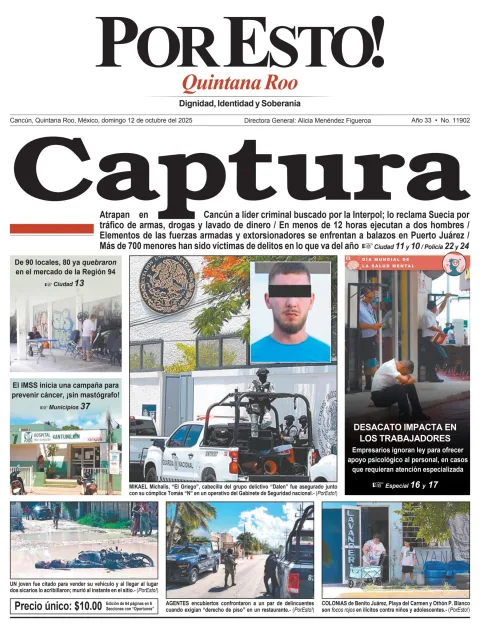 Portada de Por Esto (quintana Roo Cancun)