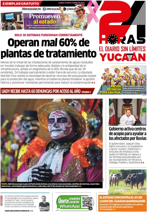 Portada de 24 Horas Yucatan