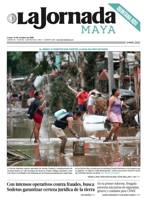Portada de La Jornada Maya Quintana Roo