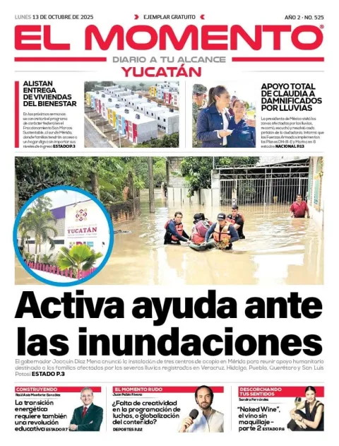 Portada de El Momento Yucatan