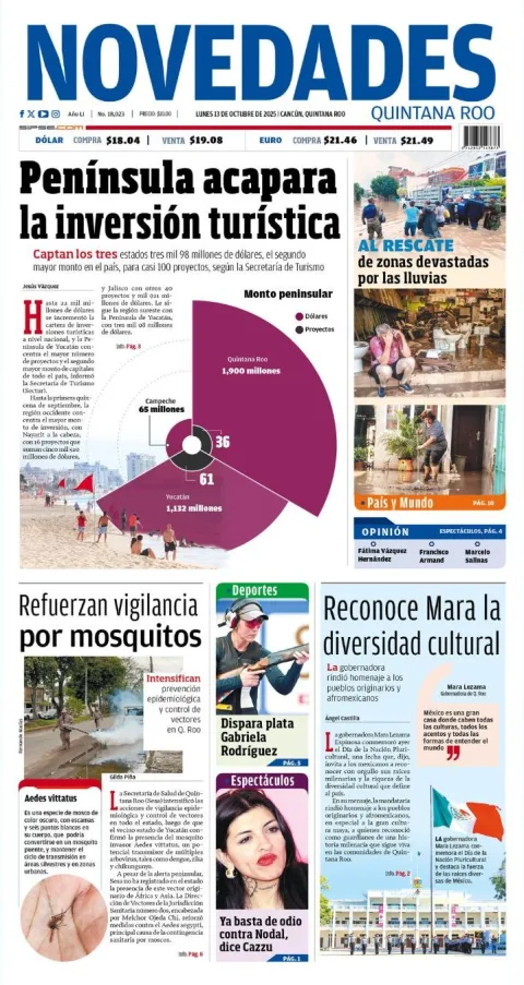 Portada de Novedades Quintana Roo