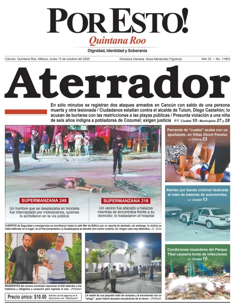 Portada de Por Esto (quintana Roo Cancun)