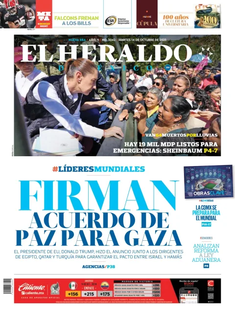 Portada de El Heraldo de Mexico