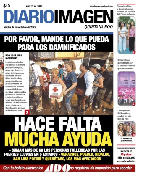 Portada de Diario Imagen Quintana Roo