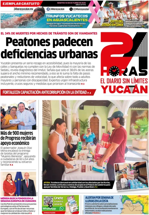 Portada de 24 Horas Yucatan