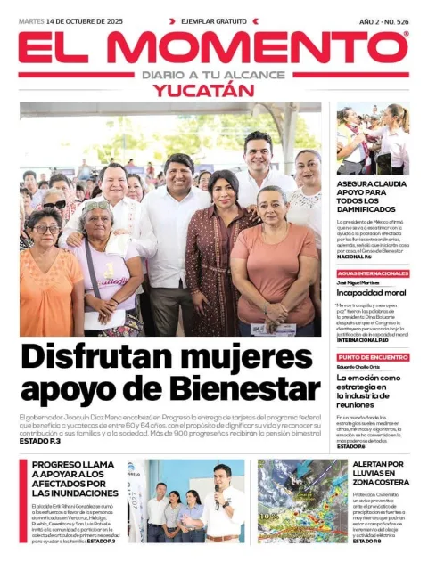 Portada de El Momento Yucatan