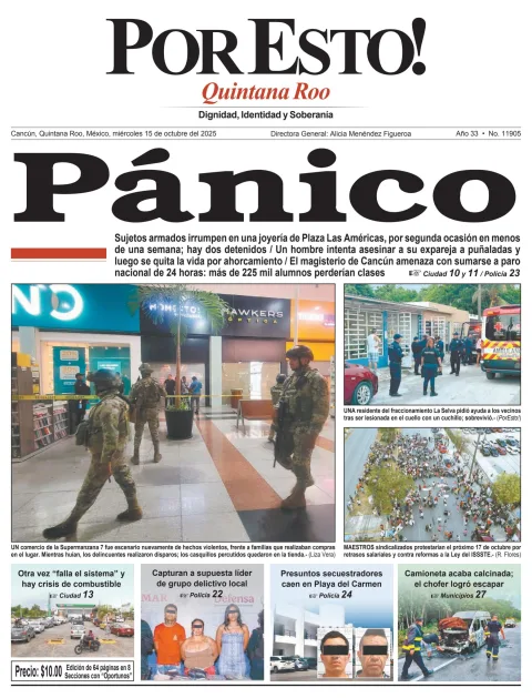 Portada de Por Esto (quintana Roo Cancun)