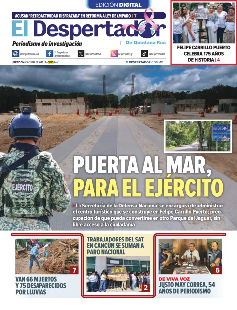 Portada de El Despertador de Quintana Roo